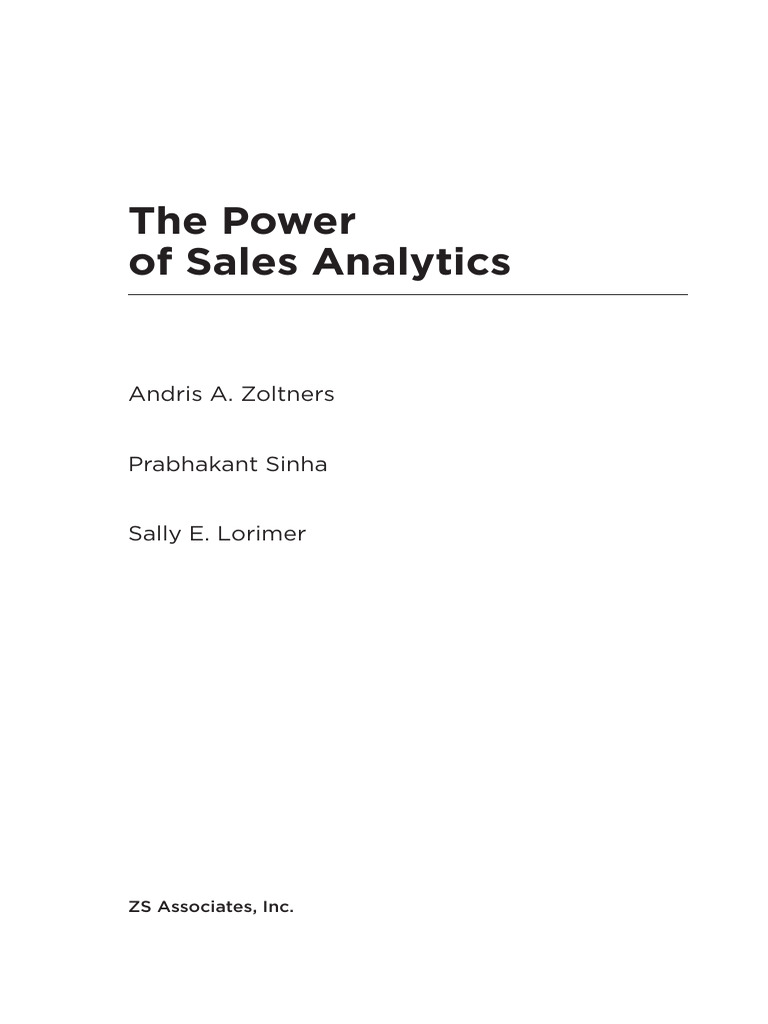 The Power of Sales Analytics | PDF | Customer Relationship Management ...
