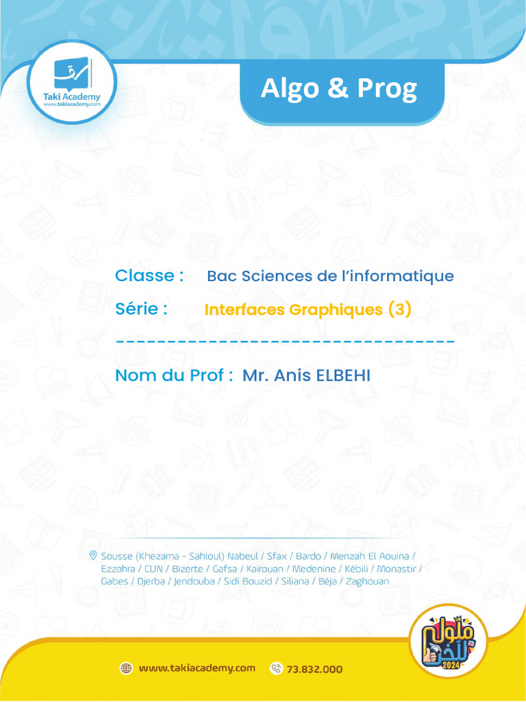 65a927b70252d Enoncé-Interfaces Graphiques | PDF | Bouton (informatique ...