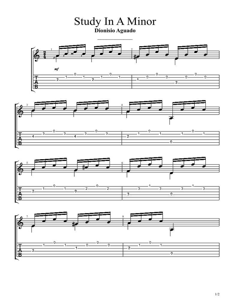 Study in A Minor | PDF