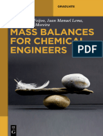 Mass Balances For Chemical Engineers (Gumersindo Lema, Juan Manuel Moreira Etc.)