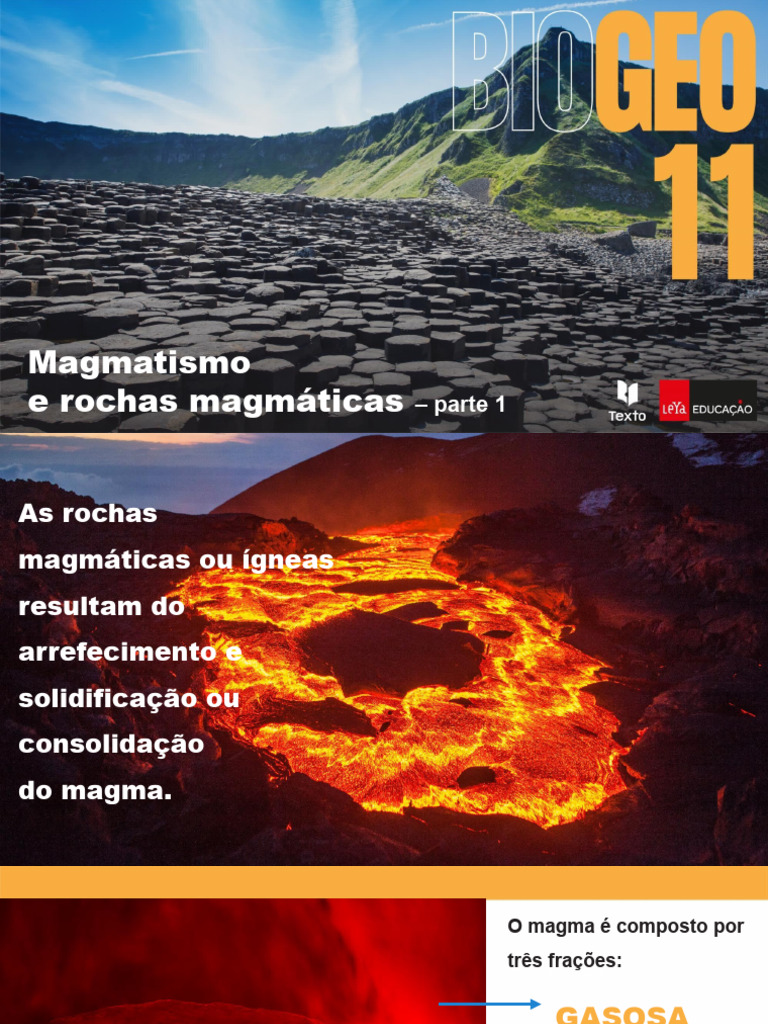 Magmatismo e Tipos de Rochas Ígneas | PDF | Magma | Rocha ígnea
