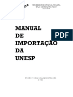 Manual de importação da Unesp