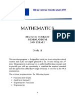 Mathematics Grade 11 Revision Memo Term 2 - 2024