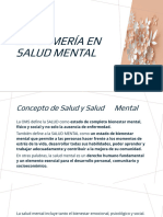 Enfermeria en Salud Mental PRIMER CLASE