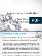 Week 1 and 2 Aspects of Globalization