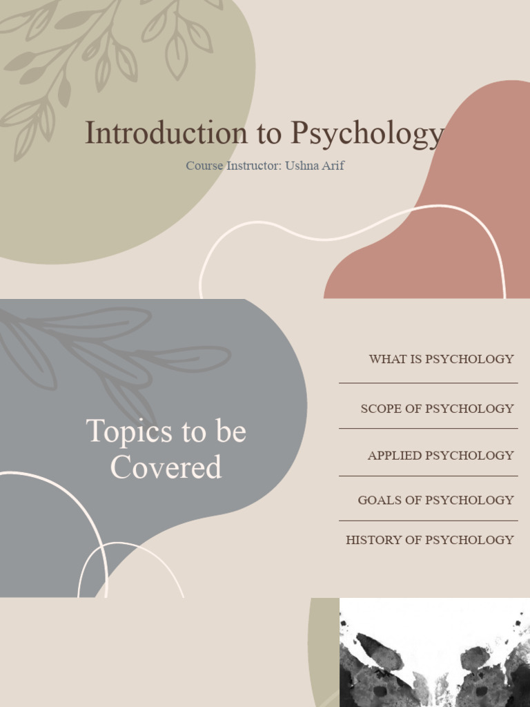 Introduction To Psychology | PDF | Psychology | Behavior