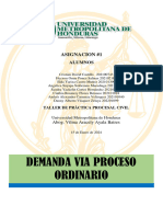 Demanda Ordinaria Taller Procesal Civil