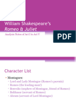 William Shakespeare's: Romeo & Juliet