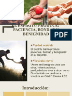 El Espiritu Produce 0bpaciencia Bondad y Benignidad