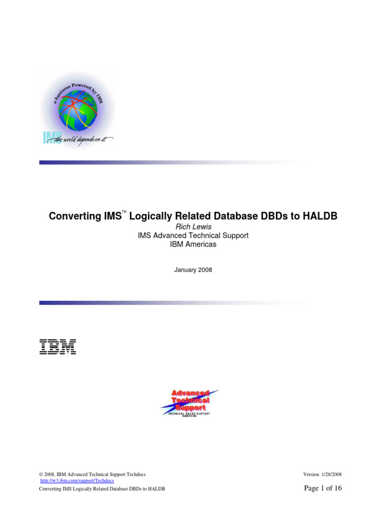 Converting IMS DBDs to HALDB | PDF | Pointer (Computer Programming ...