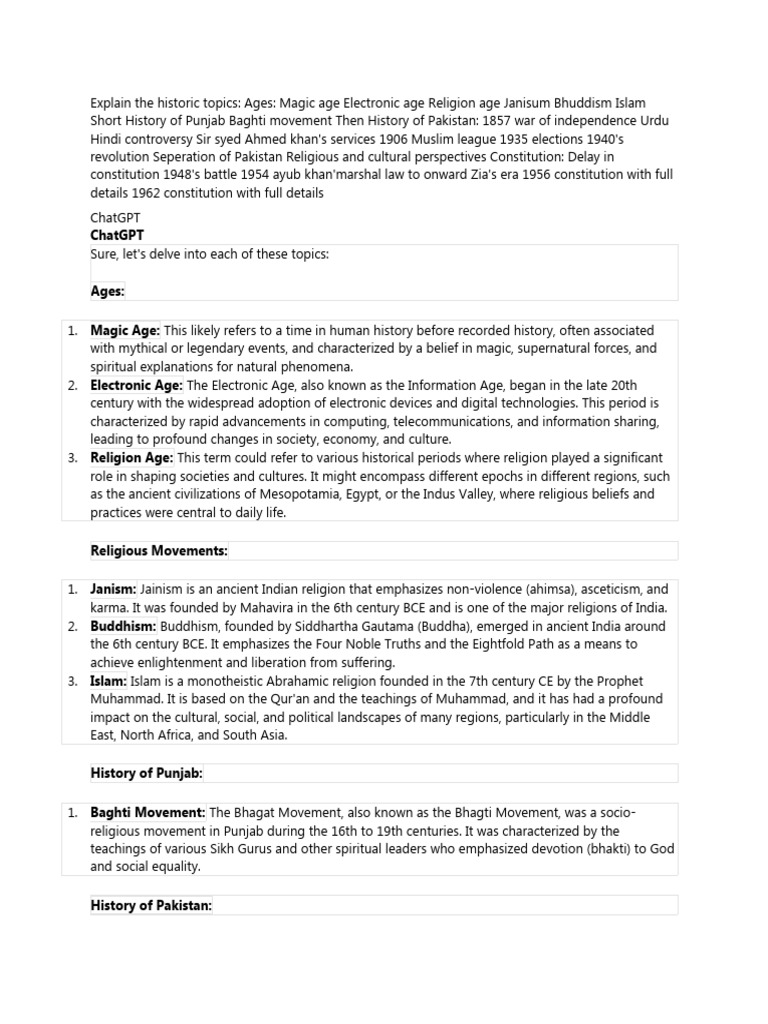 Pak Studies Notes | PDF | Pakistan | Constitution