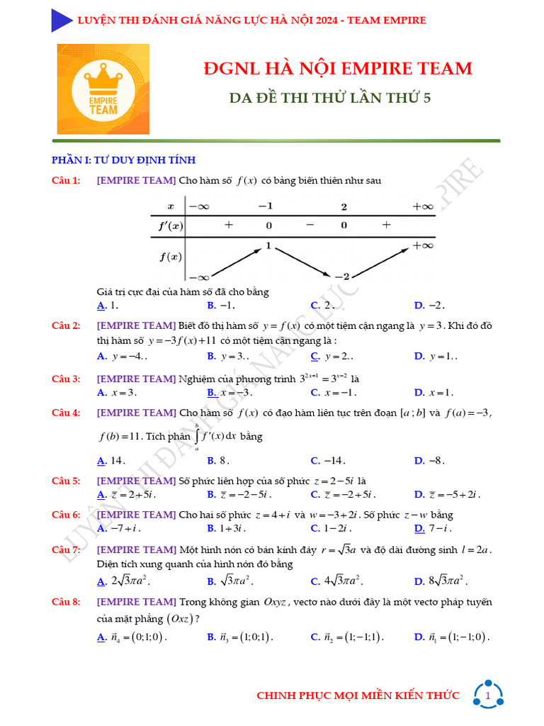 Da chi tiet thi thu dgnl ha noi lan 5 empire team pdf