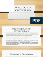 Psychology in Physiotherapy