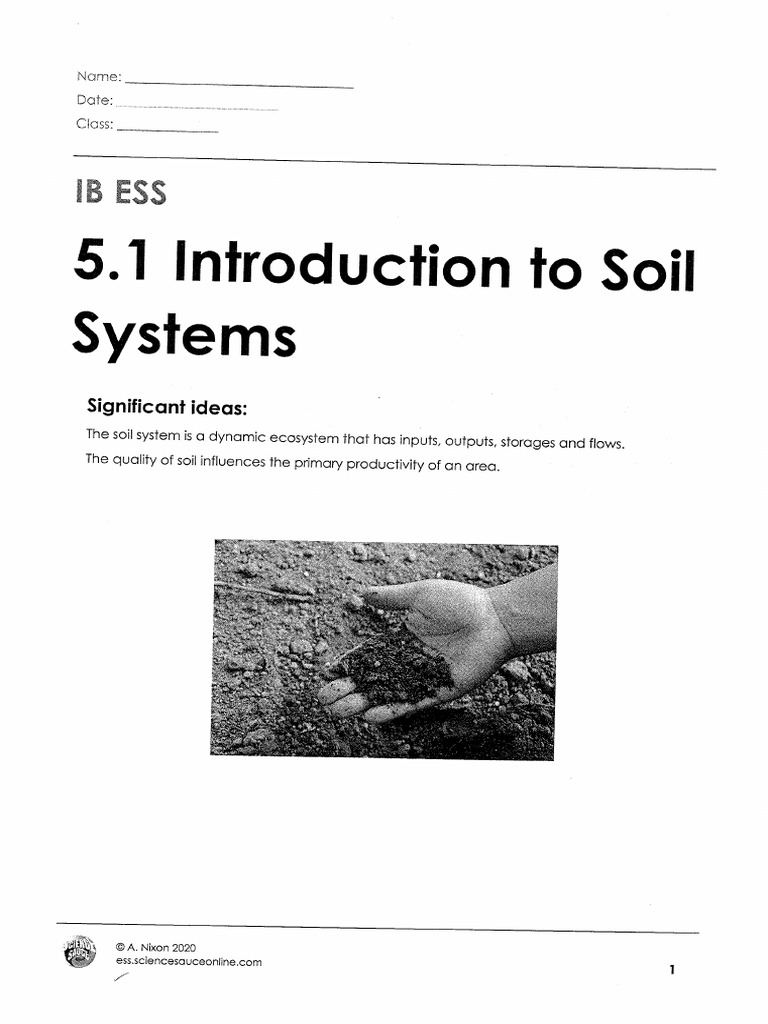 5.1 Introduction To Soil Systems | PDF