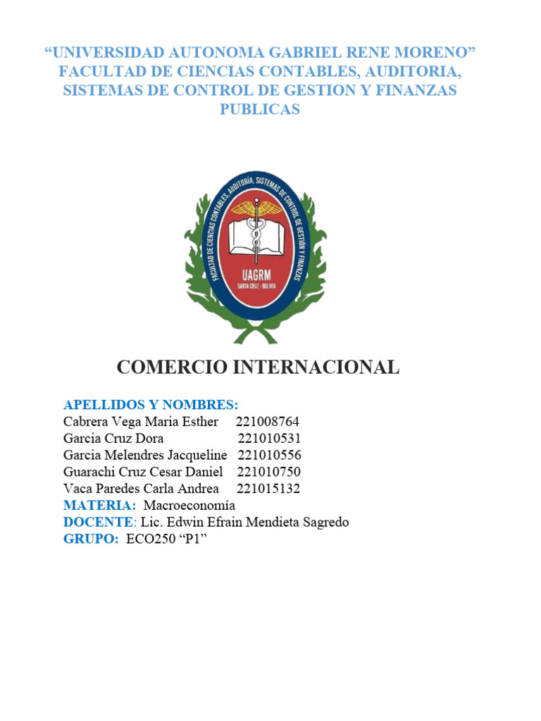 Fundamentos del Comercio Internacional | PDF | Balance de pagos | El ...