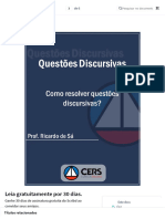 Como Resolver Questões Discursivas PDF Mandamus Science - CERS