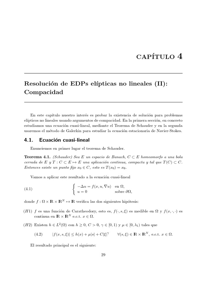 Soluciones de EDPs Elípticas No Lineales | PDF | Sistema no lineal ...