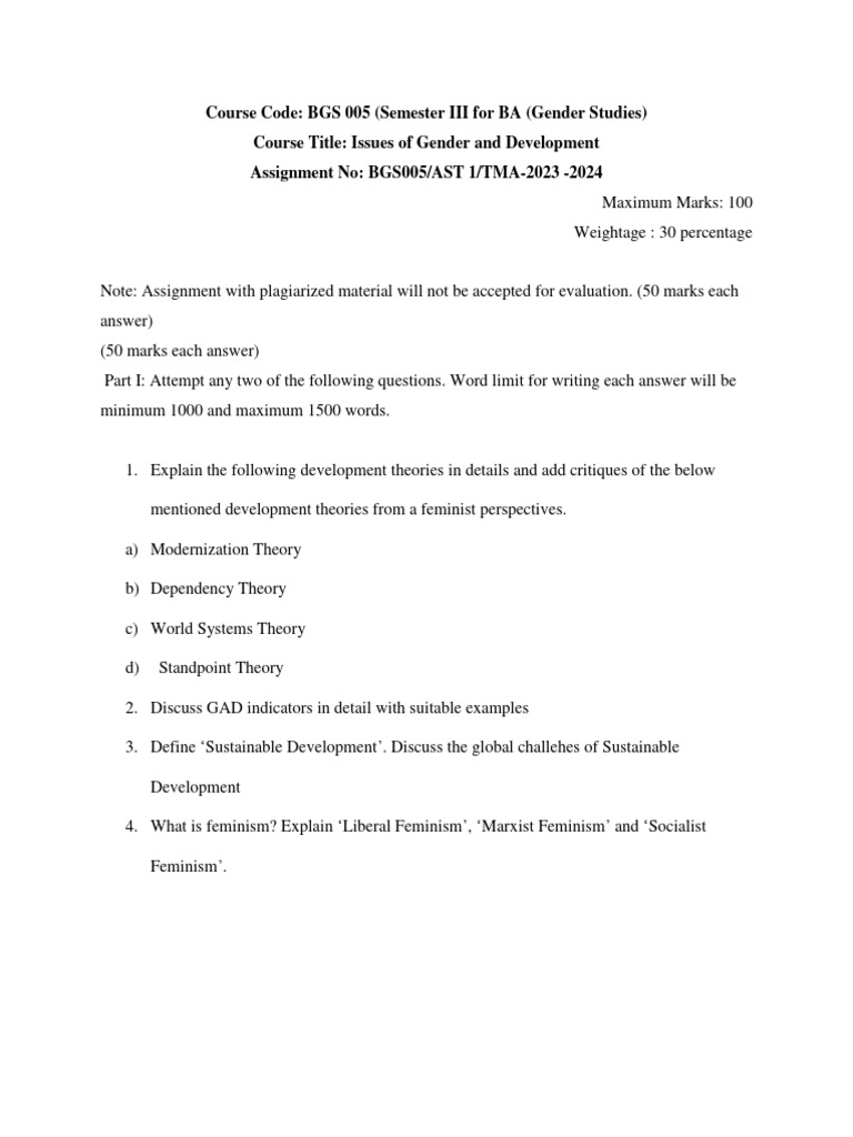 BGS 005 English Assignment PDF | PDF | Social Science | Science ...