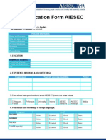 Application Form AIESEC1