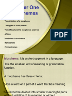 Chapter 1 Morpheme