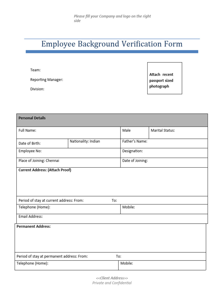 BGV Form | PDF | Government And Personhood | Authentication