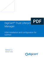Digicert Trust Lifecycle Manager HSM Installation and Configuration For Safenet v1 2