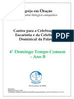 Caderno - 4° Domingo Tempo Comum - Ano B - 2024