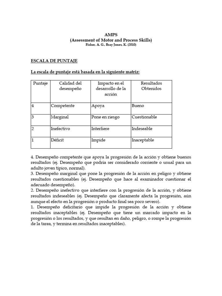 06-Descripción AMPS | PDF | Comportamiento | Ritmo