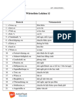 Schritte PN 4, Lektion 12, Wörterliste