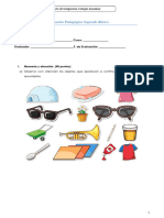 2prueba Pedagogica, Protocolo de Correccion y Hoja de Respuesta - 2 Bàsico.