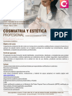 Informacion Cosmiatria y Estetica Cohorte I Esdvpm