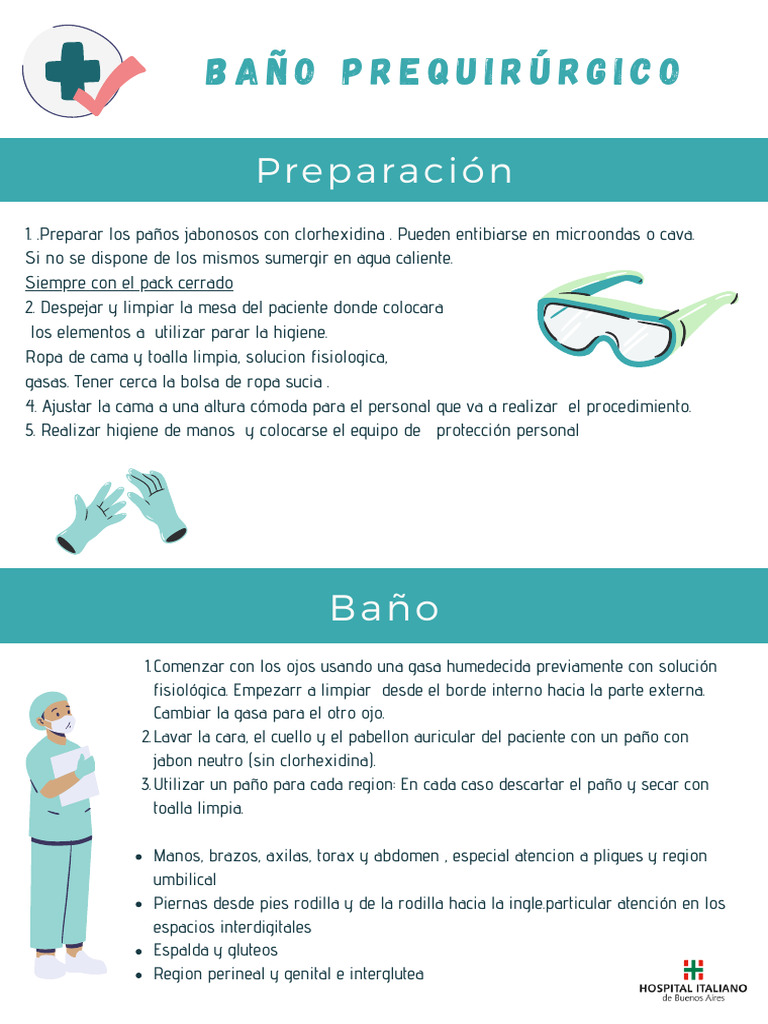 Baño Pre Quirurgico | PDF