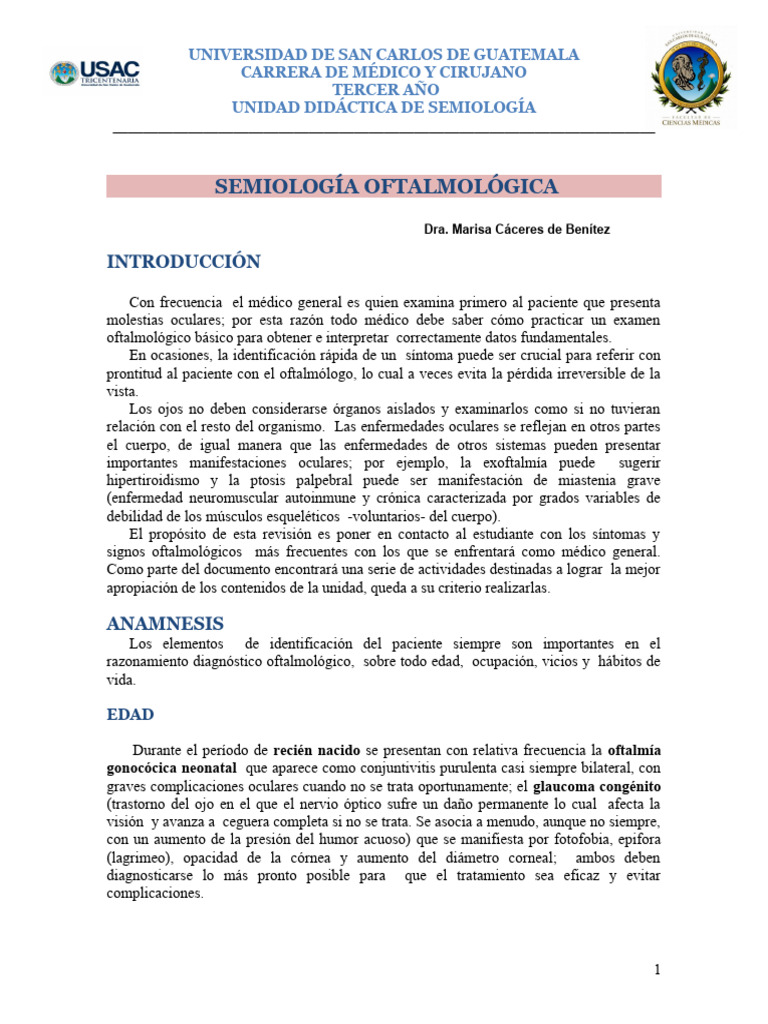 Doc. Oftalmológica | PDF | Ojo humano | Glaucoma