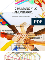 De Lo Humano y Lo Comunitario