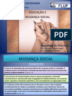 Apresentações de SE - Mónica Afonso: Educação e Mudança Social