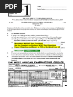 Leather Goods Manufacturing and Repairs WAEC Past Questions