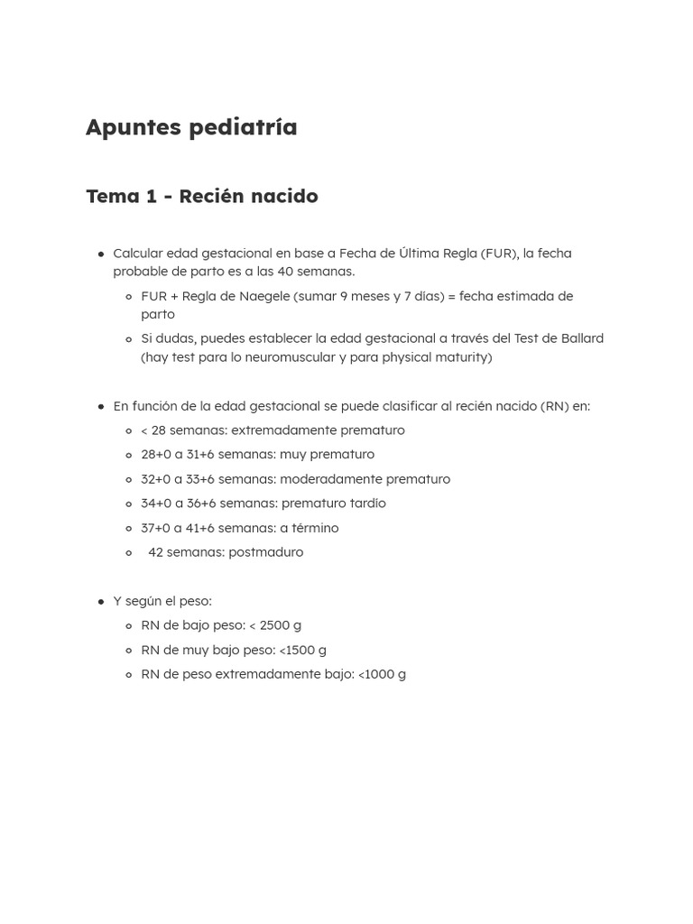 Apuntes Pediatría Def | PDF | Enfermedades y trastornos | Medicina CLINICA