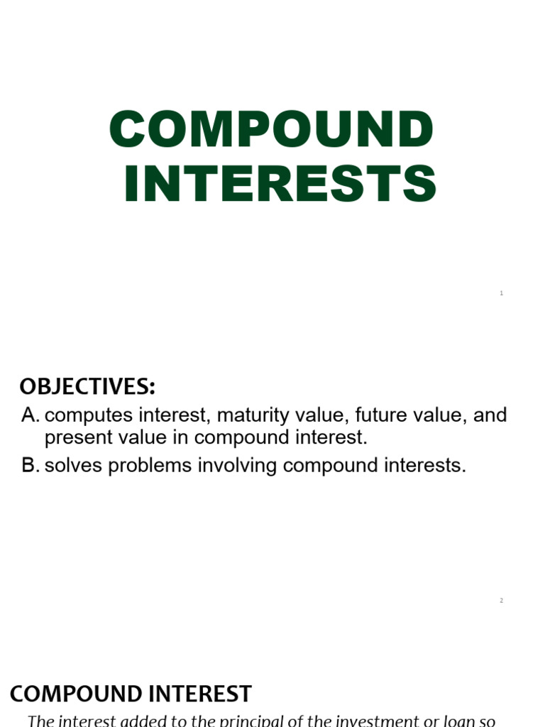 Compound Interest Calculations Guide | PDF | Interest | Compound Interest