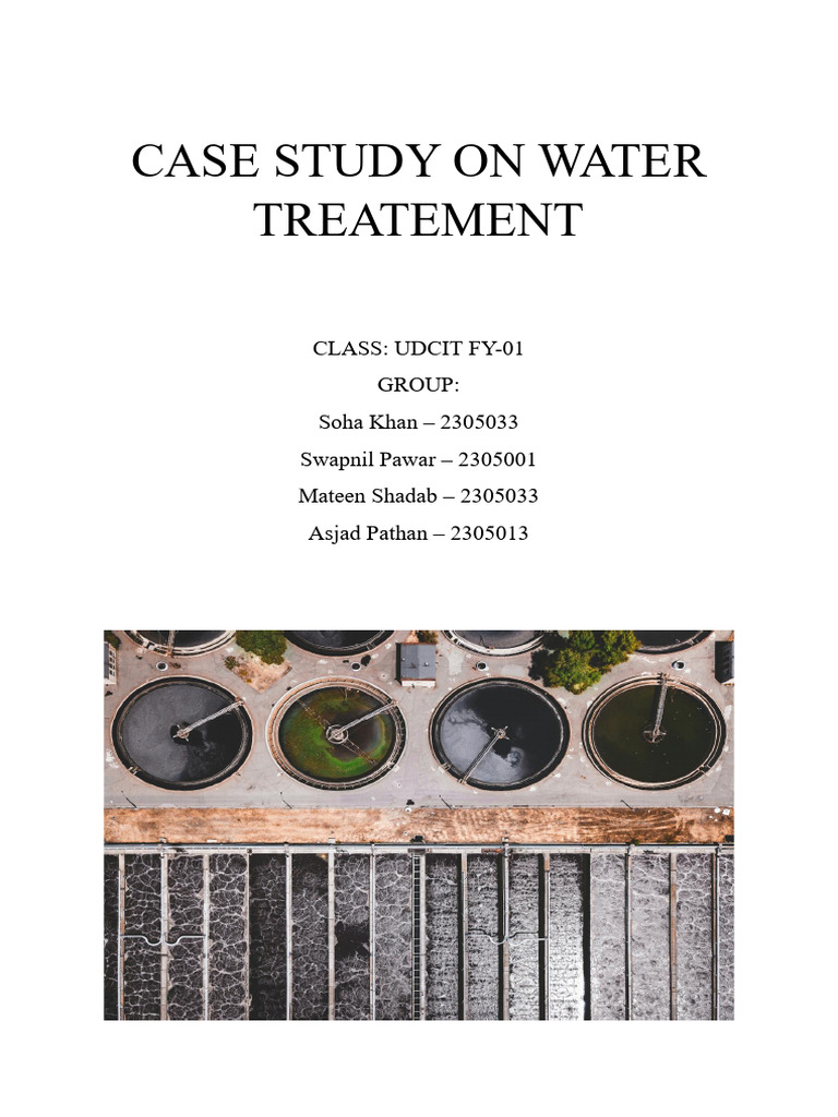 Water Quality Testing Case Study | PDF | Water Quality | Drinking Water