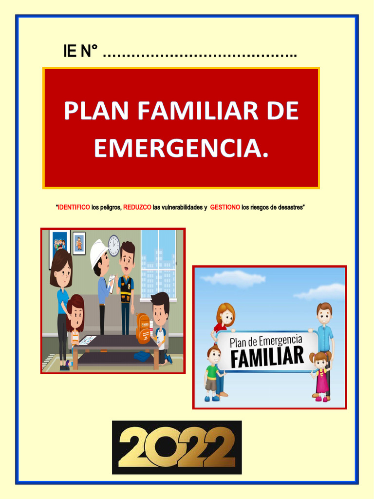 Plan Familiar de Emergencia y Riesgos | PDF | Riesgo | Reducción de ...