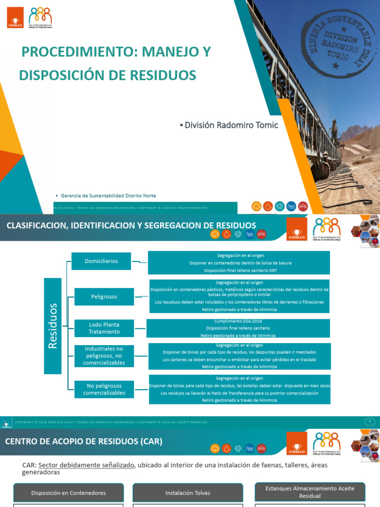 Procedimiento Manejo de Residuos - Julio | PDF | Residuos | Entorno natural