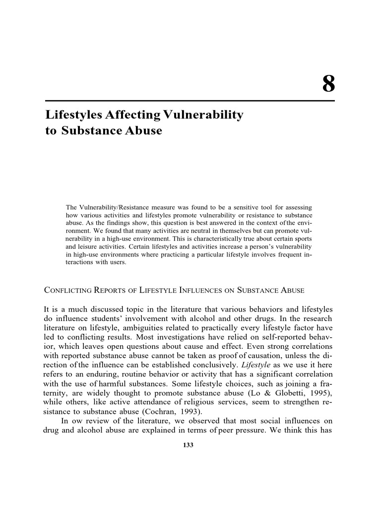 Snapshot of The Role Of Vulnerability To Mental Health In Addiction