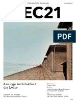 2015 Analoge Architektur I - Die Lehre