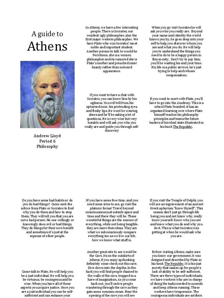 Athens: A Guide to Socratic Philosophy | PDF | Socrates | Plato