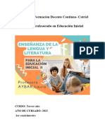 Programa de Educacion de Lengua y Literatura para La Educacion Inicial II 2023