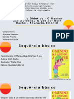 Slide Sequência Didática - O Menino Que Aprendeu A Ver Por Ruth Rocha - Educação Infantil