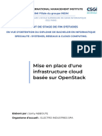 Mise en Place D'une Infrastructure Cloud Basée Sur OpenStack - Rapport de Stage Samy ABBOUTE