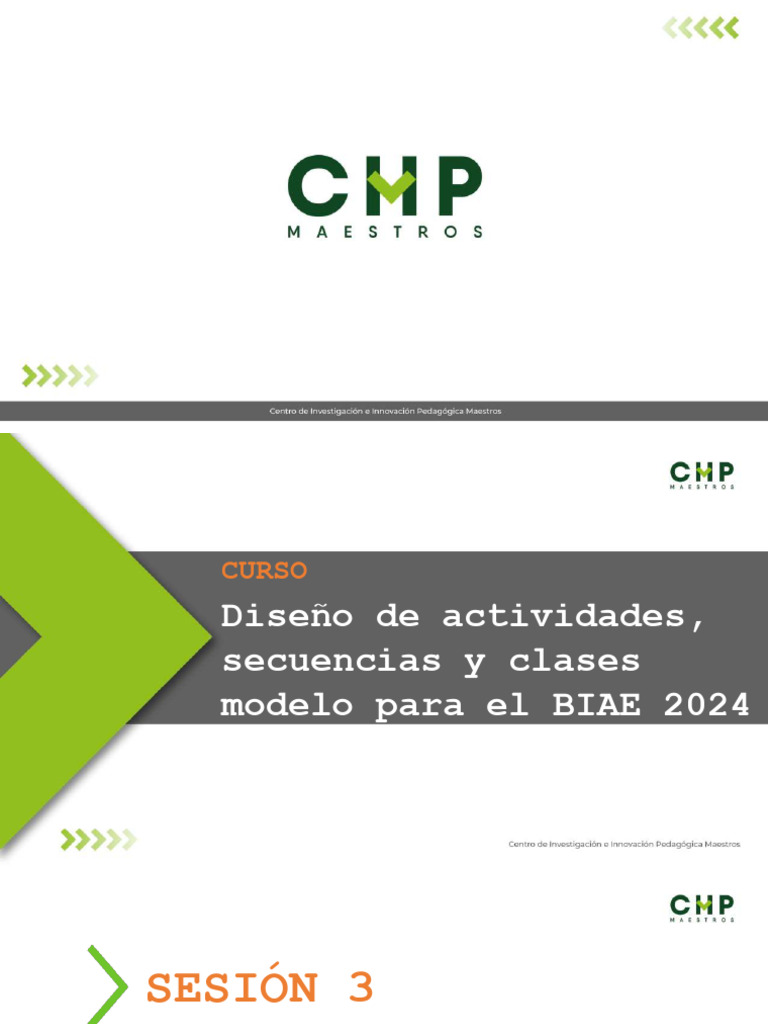 Seminario - CIIP Marzo 2024 - Diseño y Elaboracion de Sesiones y Clases ...