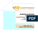 Secretario Auxiliar Contable Plantilla Excel - Fase 2 - Registros Contables No Responsable de IVA