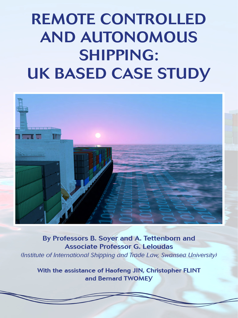 UK Case Study on Autonomous Shipping | PDF | Maritime Pilot | Legal ...